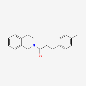 molecular formula C19H21NO B4435676 2-[3-(4-methylphenyl)propanoyl]-1,2,3,4-tetrahydroisoquinoline 