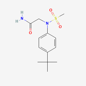 molecular formula C13H20N2O3S B4435727 N~2~-(4-tert-butylphenyl)-N~2~-(methylsulfonyl)glycinamide 