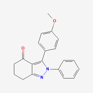molecular formula C20H18N2O2 B4435766 3-(4-methoxyphenyl)-2-phenyl-2,5,6,7-tetrahydro-4H-indazol-4-one 