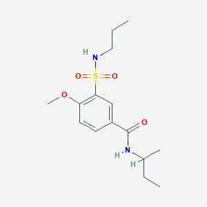 N-(sec-butyl)-4-methoxy-3-[(propylamino)sulfonyl]benzamide