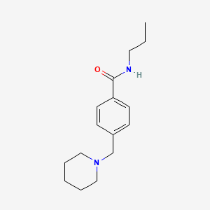 molecular formula C16H24N2O B4435820 4-(1-piperidinylmethyl)-N-propylbenzamide 