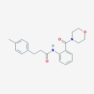 3-(4-methylphenyl)-N-[2-(4-morpholinylcarbonyl)phenyl]propanamide