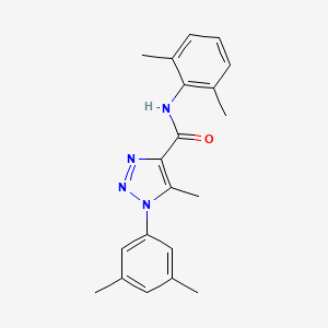 molecular formula C20H22N4O B4435851 N-(2,6-dimethylphenyl)-1-(3,5-dimethylphenyl)-5-methyl-1H-1,2,3-triazole-4-carboxamide 