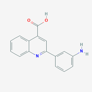 molecular formula C16H12N2O2 B443587 2-(3-氨基苯基)喹啉-4-甲酸 CAS No. 78660-91-0
