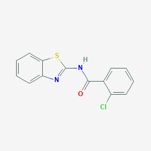 molecular formula C14H9ClN2OS B443588 N-(1,3-Benzothiazol-2-yl)-2-chlorobenzamide CAS No. 123294-55-3