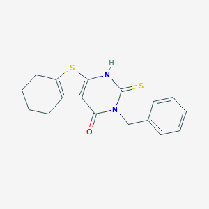 molecular formula C17H16N2OS2 B443589 3-Benzyl-2-mercapto-5,6,7,8-tetrahydro-3H-benzo[4,5]thieno[2,3-d]pyrimidin-4-one CAS No. 59898-68-9