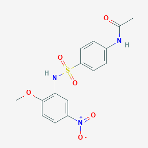 molecular formula C15H15N3O6S B443592 N-[4-[(2-methoxy-5-nitrophenyl)sulfamoyl]phenyl]acetamide CAS No. 32895-23-1