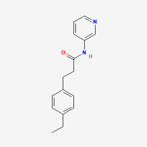 molecular formula C16H18N2O B4435938 3-(4-ethylphenyl)-N-3-pyridinylpropanamide 