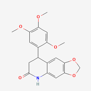 8-(2,4,5-trimethoxyphenyl)-7,8-dihydro[1,3]dioxolo[4,5-g]quinolin-6(5H)-one