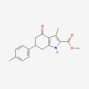 methyl 3-methyl-6-(4-methylphenyl)-4-oxo-4,5,6,7-tetrahydro-1H-indole-2-carboxylate