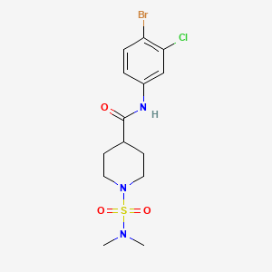 N-(4-bromo-3-chlorophenyl)-1-[(dimethylamino)sulfonyl]-4-piperidinecarboxamide