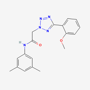 molecular formula C18H19N5O2 B4436078 N-(3,5-dimethylphenyl)-2-[5-(2-methoxyphenyl)-2H-tetrazol-2-yl]acetamide 