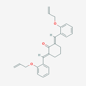 molecular formula C26H26O3 B443609 2,6-Bis[2-(allyloxy)benzylidene]cyclohexanone 