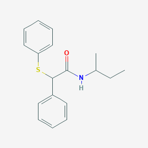 molecular formula C18H21NOS B443615 N-(sec-butyl)-2-phenyl-2-(phenylsulfanyl)acetamide 