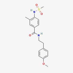 N-[2-(4-methoxyphenyl)ethyl]-3-methyl-4-[(methylsulfonyl)amino]benzamide