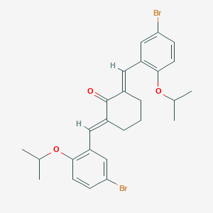 molecular formula C26H28Br2O3 B443621 2,6-Bis(5-bromo-2-isopropoxybenzylidene)cyclohexanone 