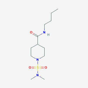 molecular formula C12H25N3O3S B4436247 N-butyl-1-[(dimethylamino)sulfonyl]-4-piperidinecarboxamide 