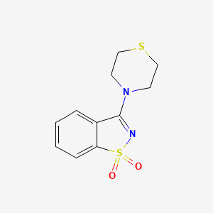 3-(4-thiomorpholinyl)-1,2-benzisothiazole 1,1-dioxide