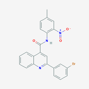 molecular formula C23H16BrN3O3 B443628 2-(3-bromophenyl)-N-(4-methyl-2-nitrophenyl)quinoline-4-carboxamide 