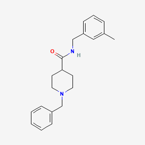 molecular formula C21H26N2O B4436283 1-benzyl-N-(3-methylbenzyl)-4-piperidinecarboxamide 