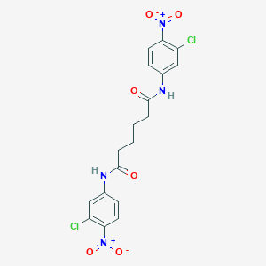 molecular formula C18H16Cl2N4O6 B443631 N~1~,N~6~-bis{3-chloro-4-nitrophenyl}hexanediamide 