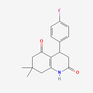 4-(4-fluorophenyl)-7,7-dimethyl-4,6,7,8-tetrahydro-2,5(1H,3H)-quinolinedione