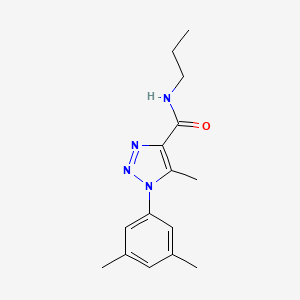 molecular formula C15H20N4O B4436336 1-(3,5-dimethylphenyl)-5-methyl-N-propyl-1H-1,2,3-triazole-4-carboxamide 