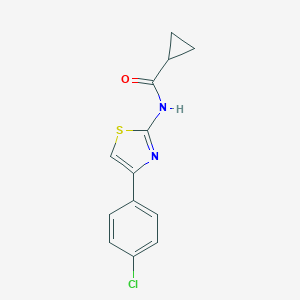 molecular formula C13H11ClN2OS B443637 N-[4-(4-chlorophenyl)-1,3-thiazol-2-yl]cyclopropanecarboxamide 