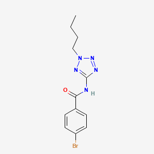 molecular formula C12H14BrN5O B4436371 4-bromo-N-(2-butyl-2H-tetrazol-5-yl)benzamide 