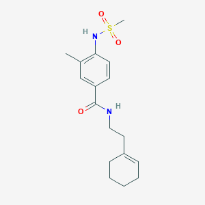 N-[2-(1-cyclohexen-1-yl)ethyl]-3-methyl-4-[(methylsulfonyl)amino]benzamide