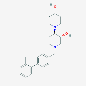 molecular formula C24H32N2O2 B4436406 (3'R*,4'R*)-1'-[(2'-methyl-4-biphenylyl)methyl]-1,4'-bipiperidine-3',4-diol 