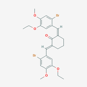 2,6-Bis(2-bromo-5-ethoxy-4-methoxybenzylidene)cyclohexanone