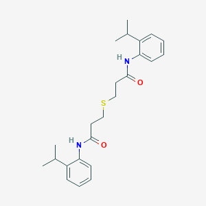 3-{[3-(2-isopropylanilino)-3-oxopropyl]sulfanyl}-N-(2-isopropylphenyl)propanamide