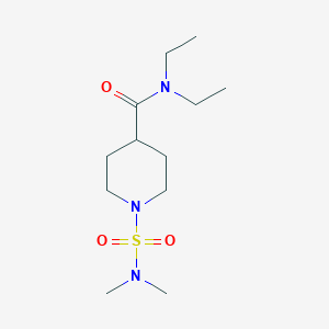 molecular formula C12H25N3O3S B4436456 1-[(dimethylamino)sulfonyl]-N,N-diethyl-4-piperidinecarboxamide 