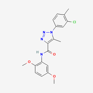 1-(3-chloro-4-methylphenyl)-N-(2,5-dimethoxyphenyl)-5-methyl-1H-1,2,3-triazole-4-carboxamide