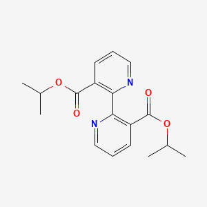 molecular formula C18H20N2O4 B4436575 2,2'-联吡啶-3,3'-二羧酸二异丙酯 