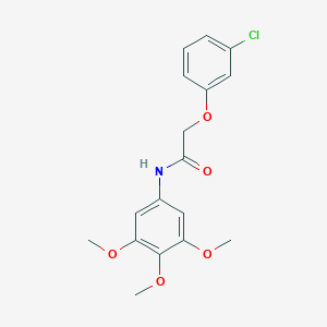 molecular formula C17H18ClNO5 B443663 2-(3-chlorophenoxy)-N-(3,4,5-trimethoxyphenyl)acetamide 
