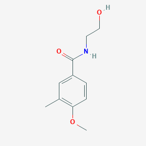 molecular formula C11H15NO3 B4436672 N-(2-hydroxyethyl)-4-methoxy-3-methylbenzamide 