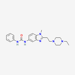 N-{2-[2-(4-ethyl-1-piperazinyl)ethyl]-1-methyl-1H-benzimidazol-5-yl}-N'-phenylurea