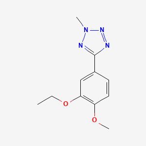molecular formula C11H14N4O2 B4436692 5-(3-ethoxy-4-methoxyphenyl)-2-methyl-2H-tetrazole 