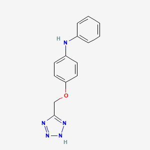 N-phenyl-4-(1H-tetrazol-5-ylmethoxy)aniline