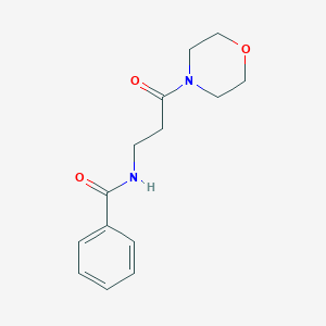 molecular formula C14H18N2O3 B4436720 N-[3-(4-morpholinyl)-3-oxopropyl]benzamide 
