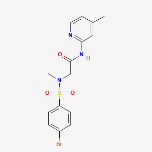 N~2~-[(4-bromophenyl)sulfonyl]-N~2~-methyl-N~1~-(4-methyl-2-pyridinyl)glycinamide