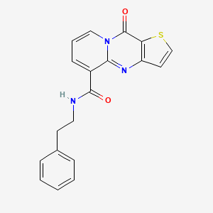 molecular formula C19H15N3O2S B4436753 10-oxo-N-(2-phenylethyl)-10H-pyrido[1,2-a]thieno[3,2-d]pyrimidine-5-carboxamide 