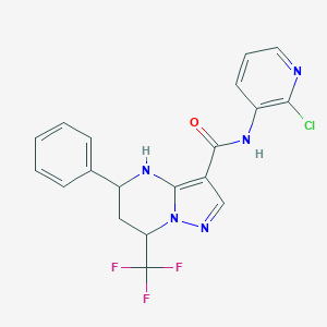 N-(2-chloro-3-pyridinyl)-5-phenyl-7-(trifluoromethyl)-4,5,6,7-tetrahydropyrazolo[1,5-a]pyrimidine-3-carboxamide