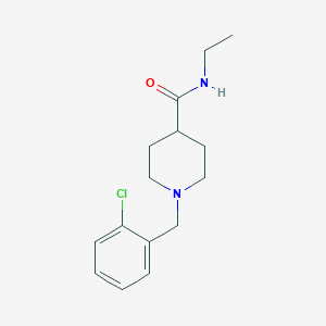 molecular formula C15H21ClN2O B4436770 1-(2-chlorobenzyl)-N-ethyl-4-piperidinecarboxamide 