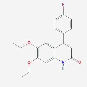 6,7-diethoxy-4-(4-fluorophenyl)-3,4-dihydro-2(1H)-quinolinone