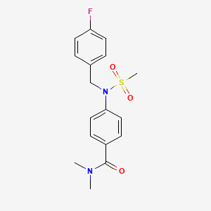 4-[(4-fluorobenzyl)(methylsulfonyl)amino]-N,N-dimethylbenzamide