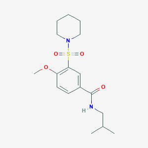 N-isobutyl-4-methoxy-3-(1-piperidinylsulfonyl)benzamide