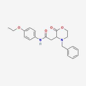 molecular formula C21H24N2O4 B4436826 2-(4-benzyl-2-oxo-3-morpholinyl)-N-(4-ethoxyphenyl)acetamide 